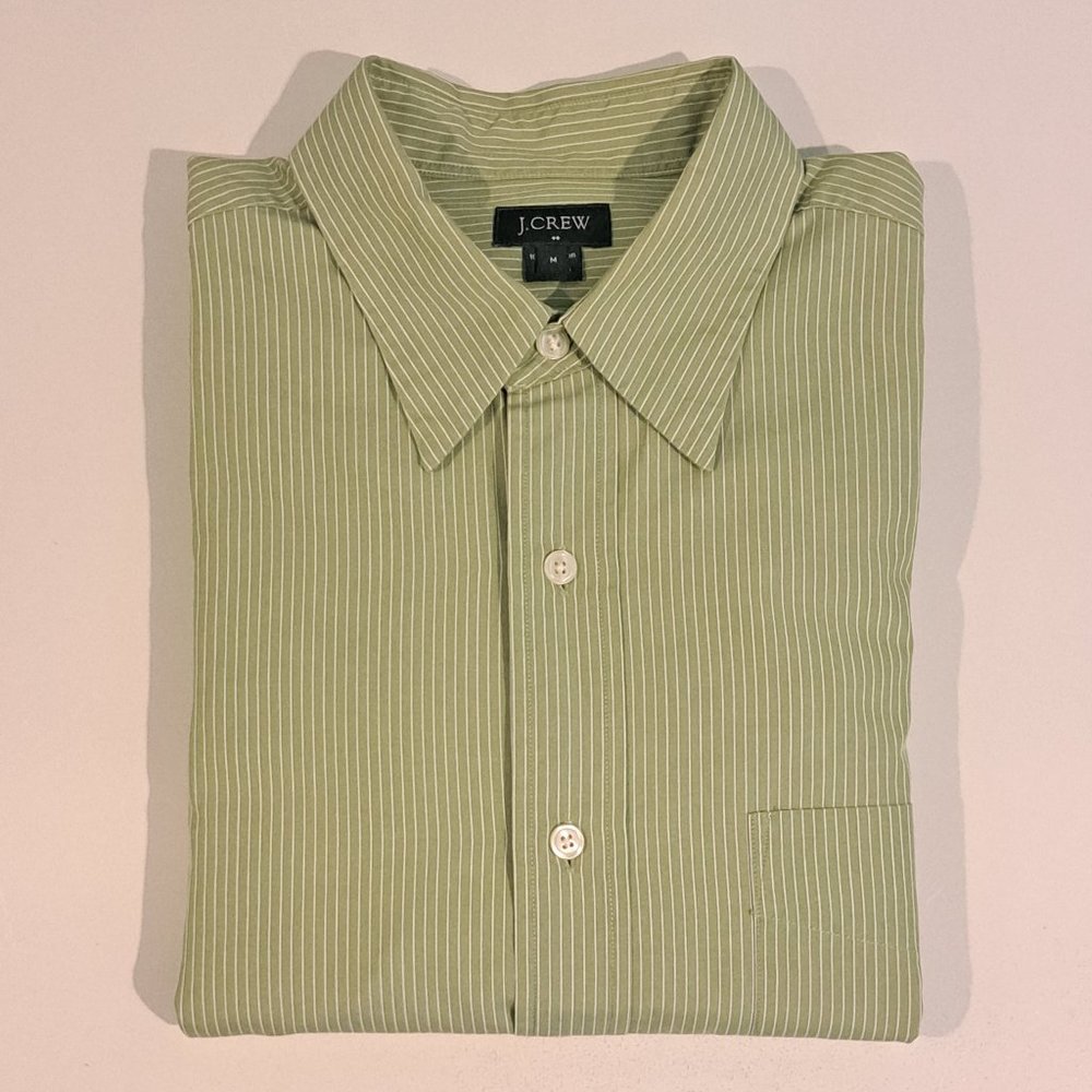 Vintage J. Crew Men's Medium Long Sleeve Button Down Shirt Style 67411 (2005)